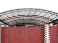 навес на дачу с профилированным поликарбонатом